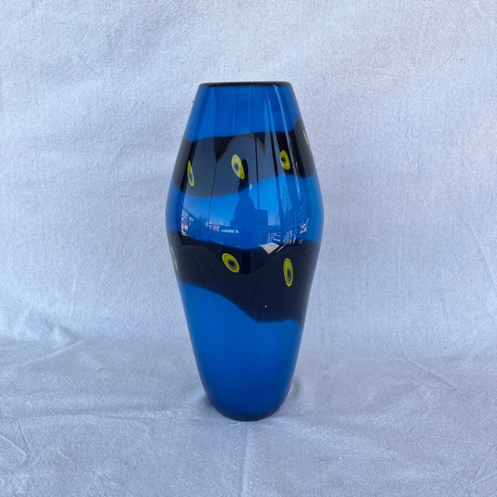 Vintage SDS Seapoot 15" Glass Table‎ Vase